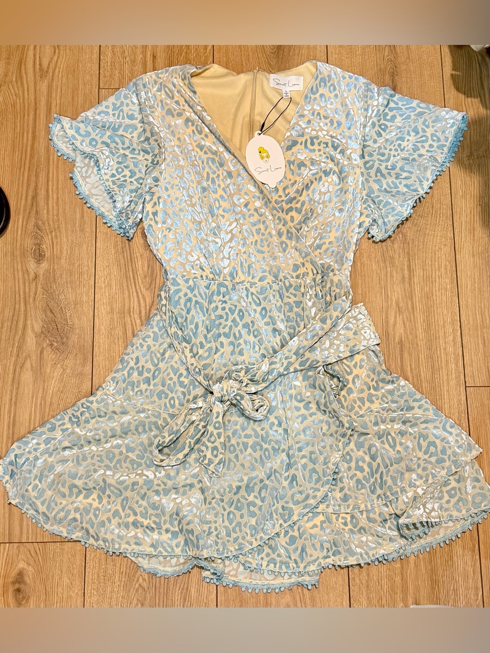 The Sweet Lemon Velour Cheetah Dress